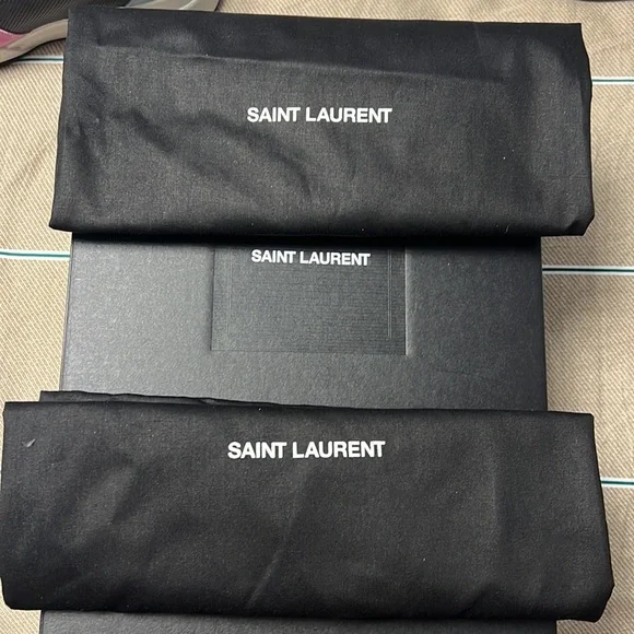 SAINT LAURENT Black & Blue SL24 High-Top Sneakers